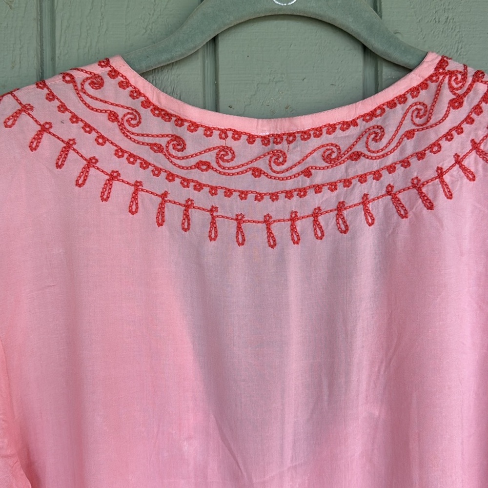 KHUSH Pink / Orange fade Embroidered Mini Dress - Picture 6 of 6